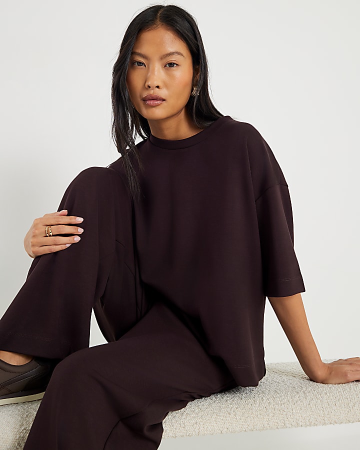 Petite Brown Premium Short Sleeve T-shirt