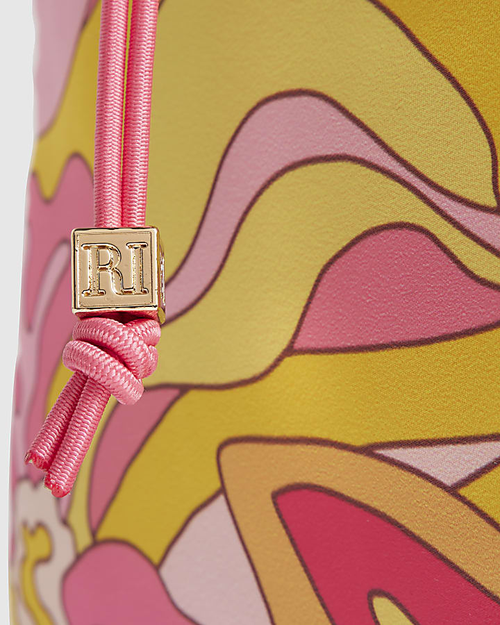 Pink Swirl Quilted Holdall Bag