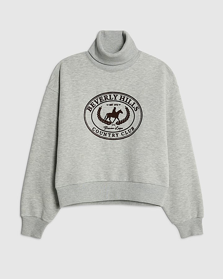 Grey Long Sleeve Beverly Hills Sweatshirt