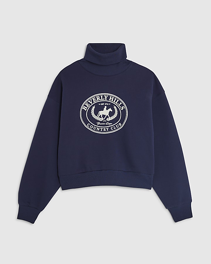 Navy Long Sleeve Beverly Hills Sweatshirt
