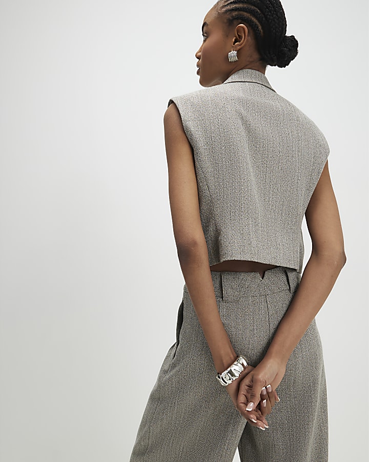 Beige Flecked Waistcoat