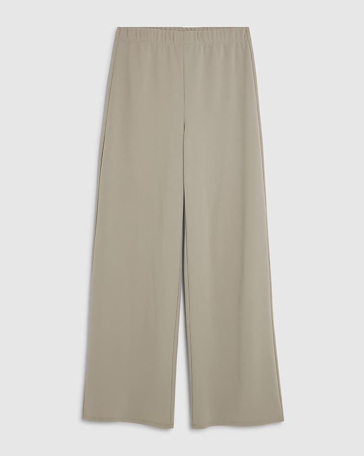 Grey Wide Leg Trousers