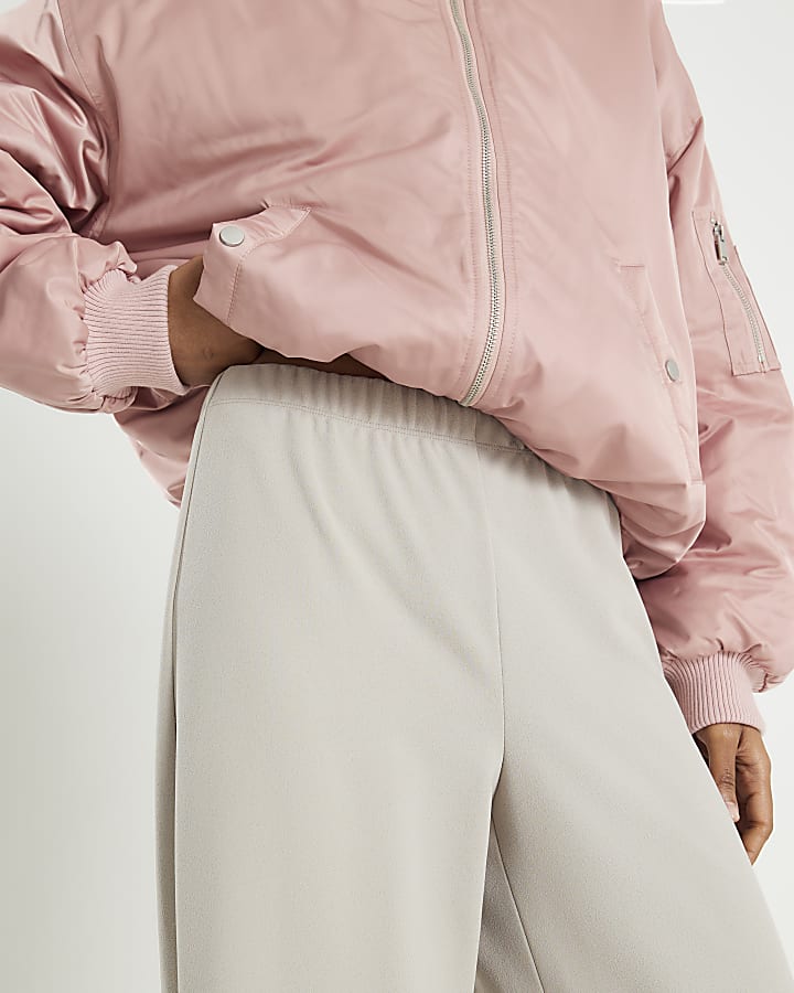 Grey Wide Leg Trousers