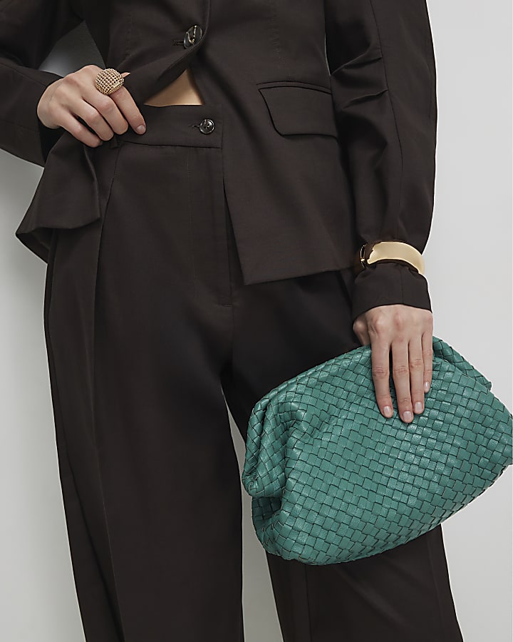 Brown Cotton Tapered Trousers