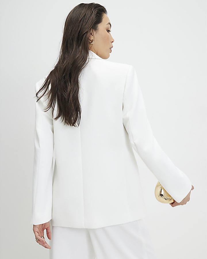 White Long Sleeve Blazer