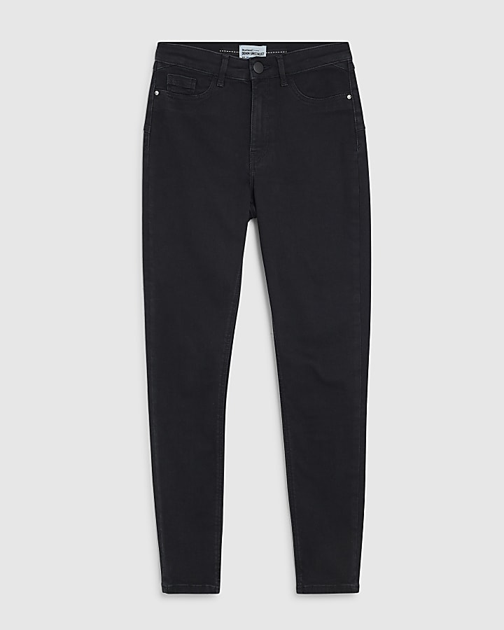 Black Mid Rise Sculpt Skinny Jeans