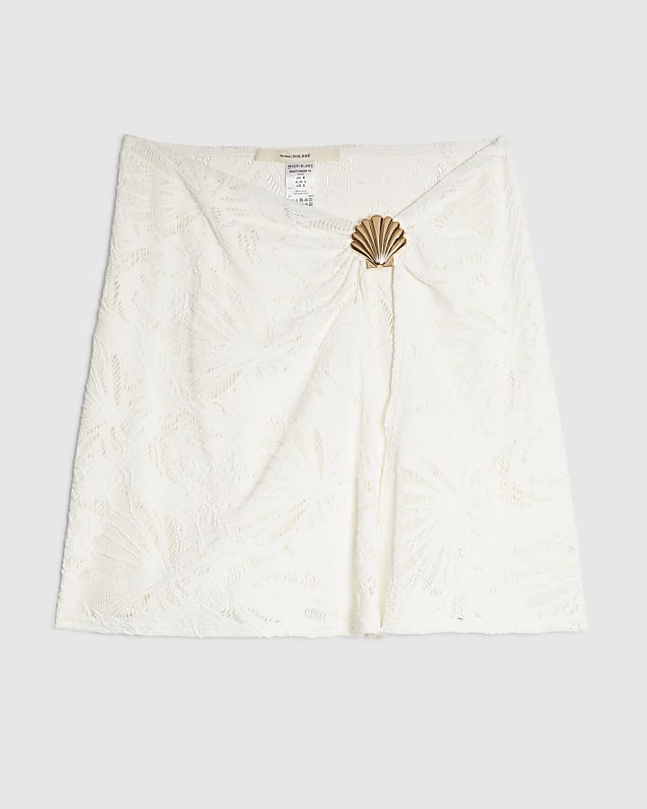 White Textured Sarong