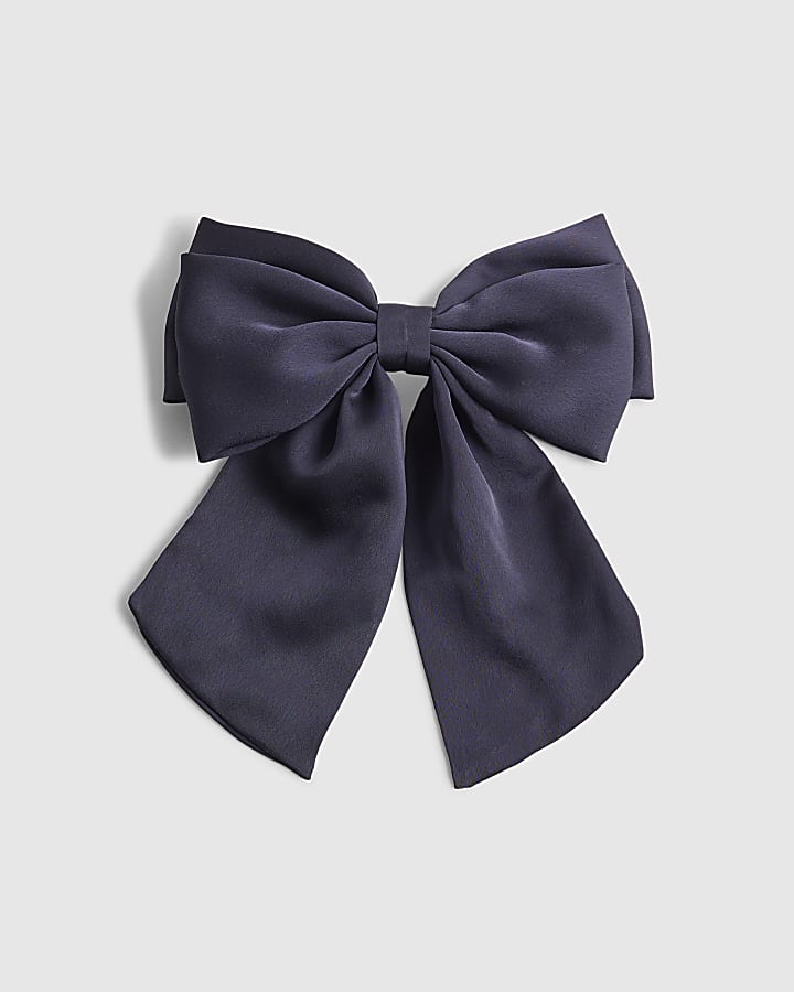 Blue Bow Hair Clip