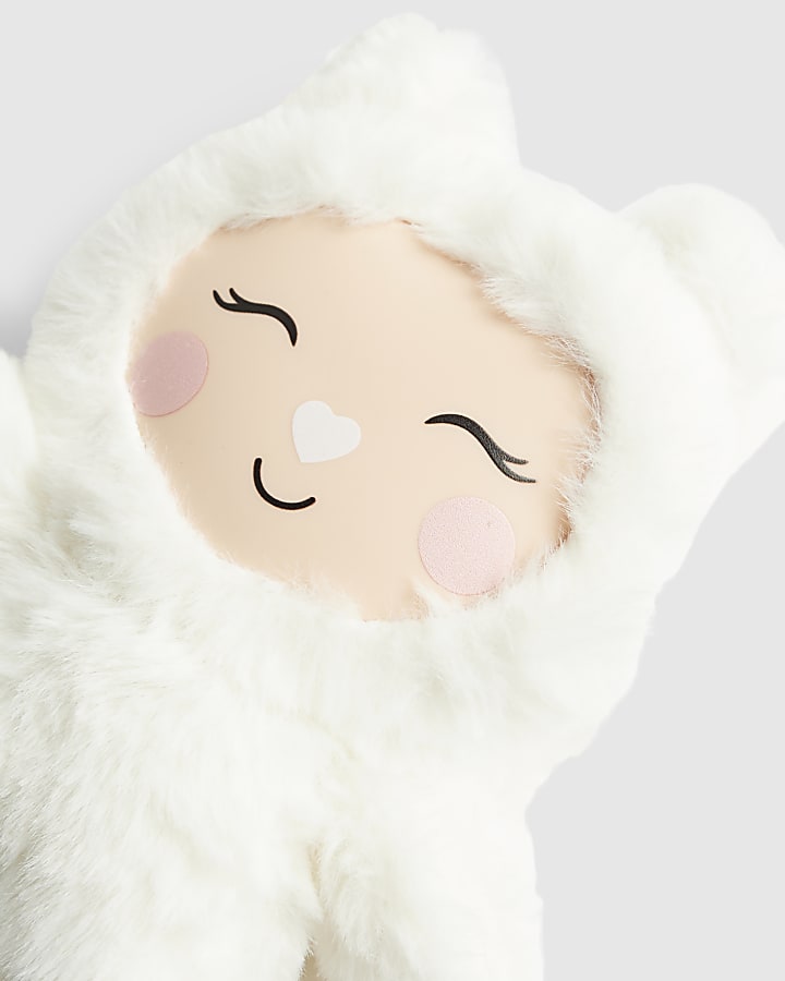 White monster bag charm