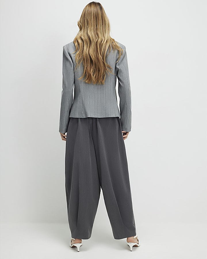 Grey Hareem Leg Trousers
