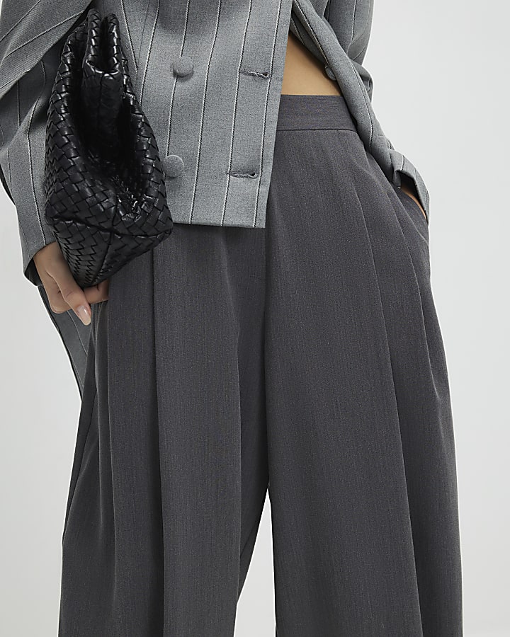 Grey Hareem Leg Trousers