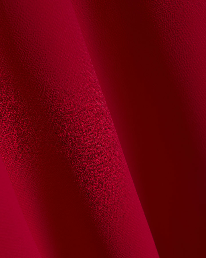 Red Chiffon Hybrid Maxi Dress