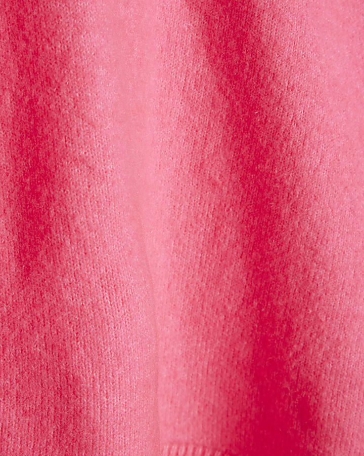 Pink Crew Neck Jumper