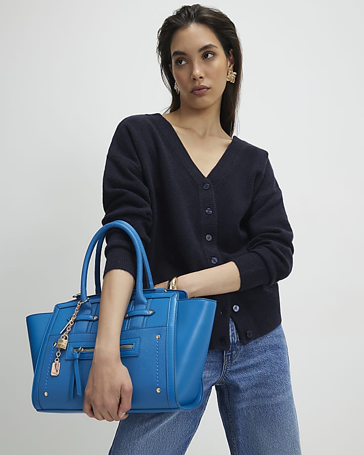 Navy V Neck Cardigan