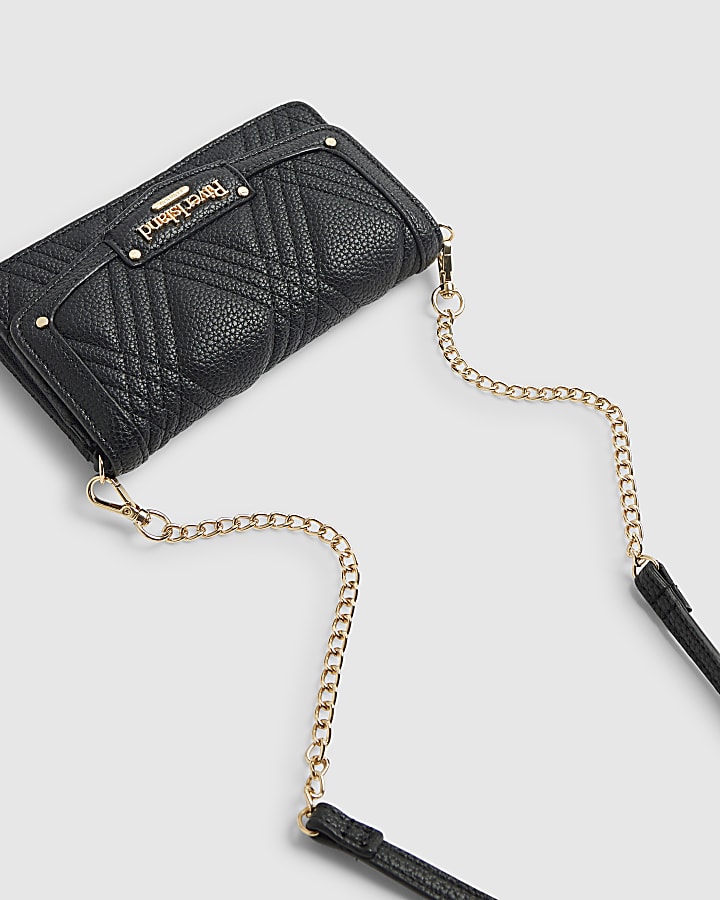 Black Quilted Crossbody Purse