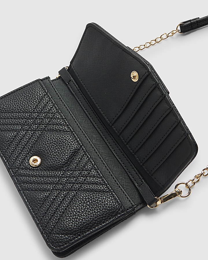 Black Quilted Crossbody Purse