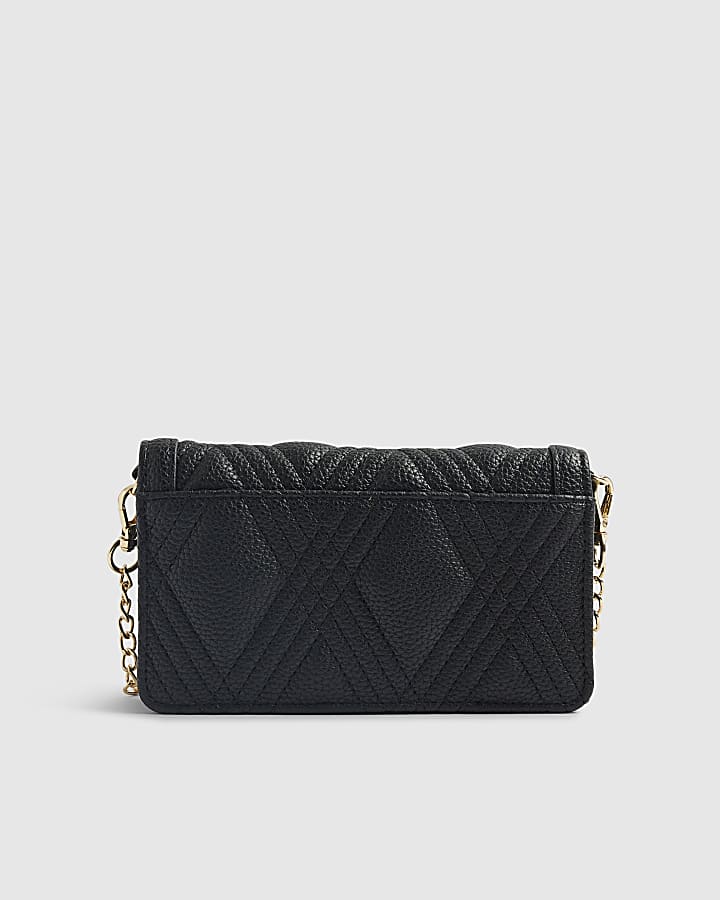 Black Quilted Crossbody Purse
