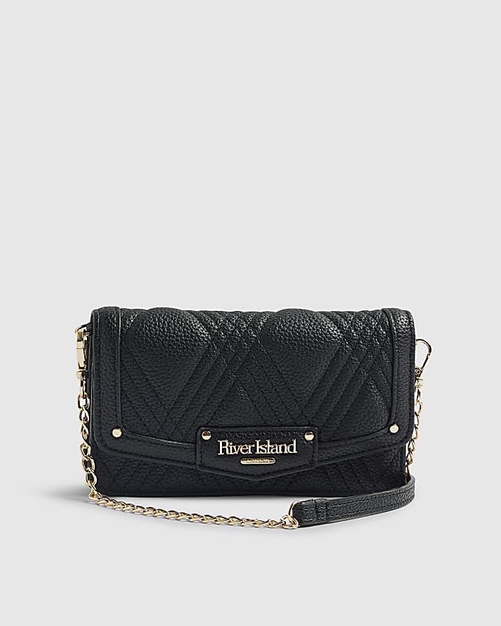 Black Quilted Crossbody Purse