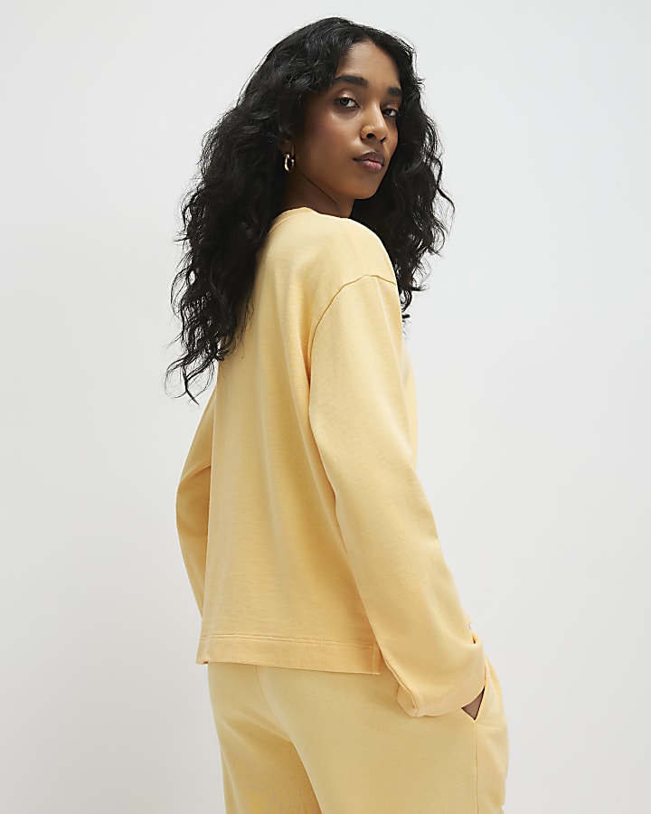 Orange Long Sleeve Sweatshirt