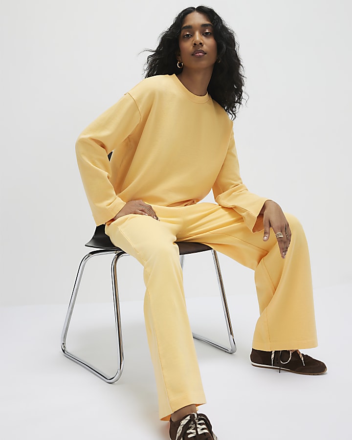 Orange Long Sleeve Sweatshirt