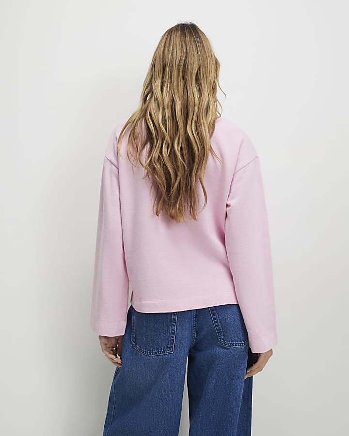 Pink Long Sleeve Sweatshirt