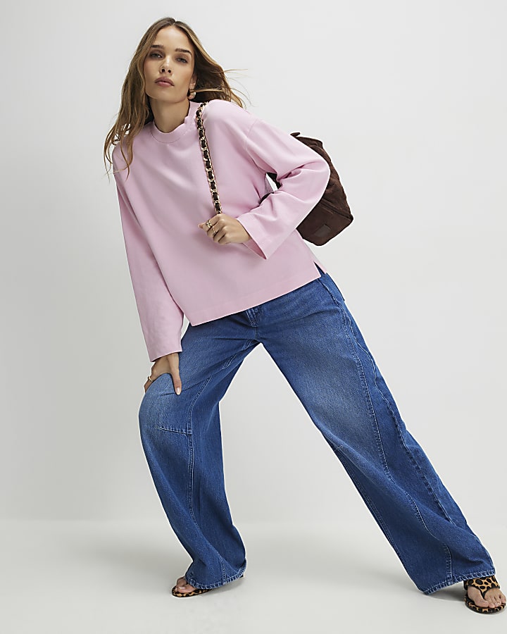 Pink Long Sleeve Sweatshirt