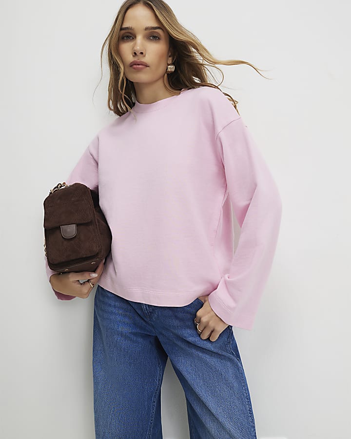 Pink Long Sleeve Sweatshirt