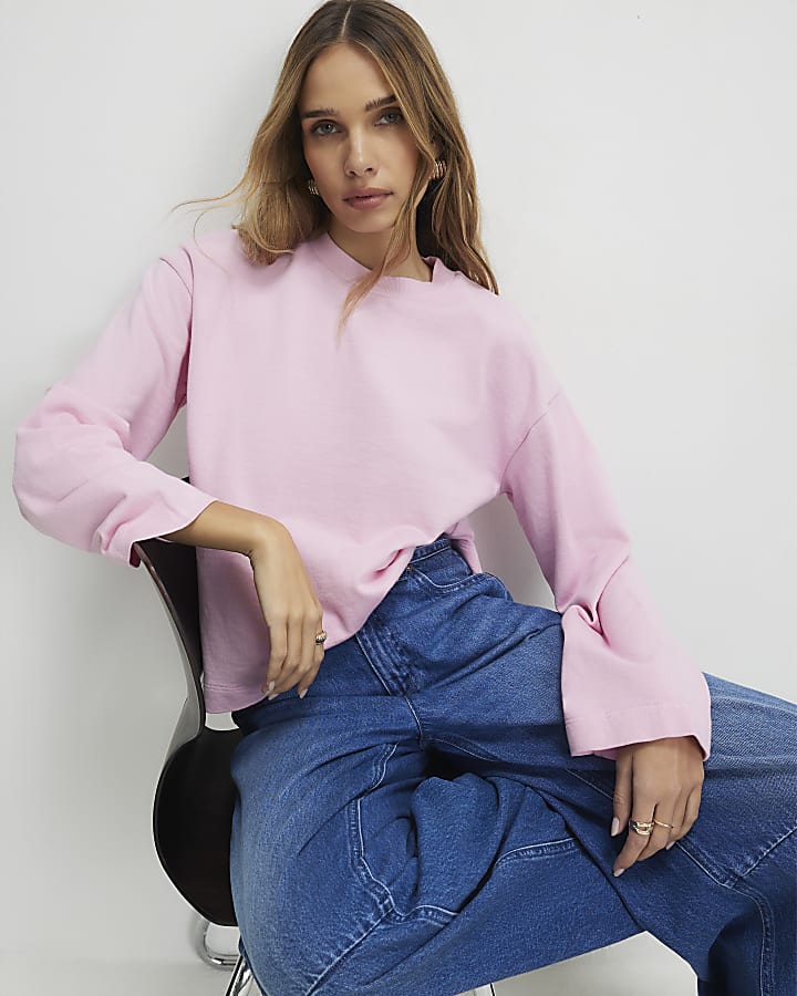 Pink Long Sleeve Sweatshirt