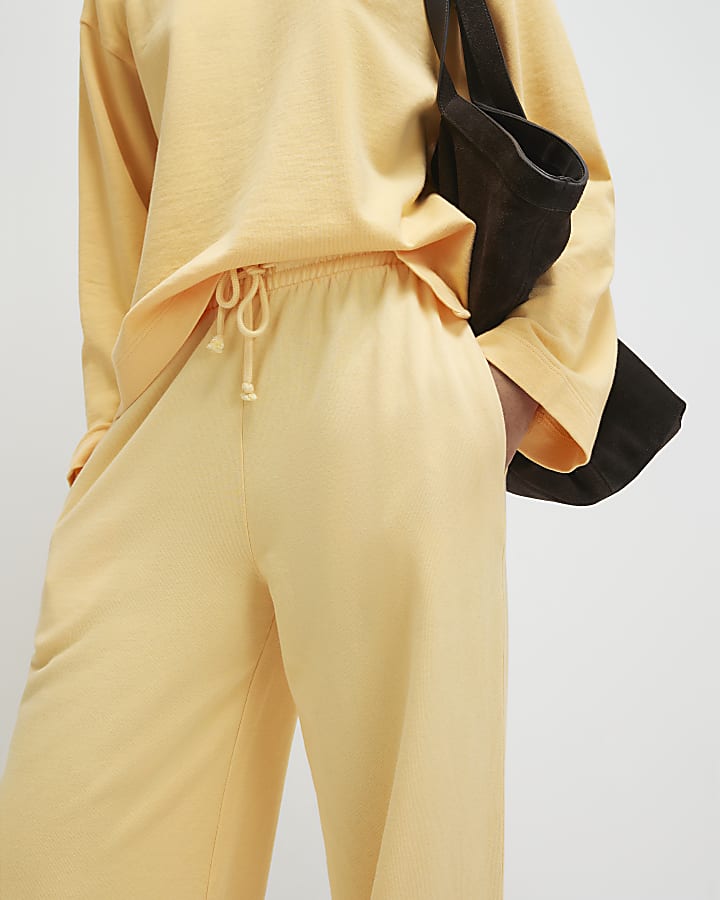 Orange Wide Leg Joggers