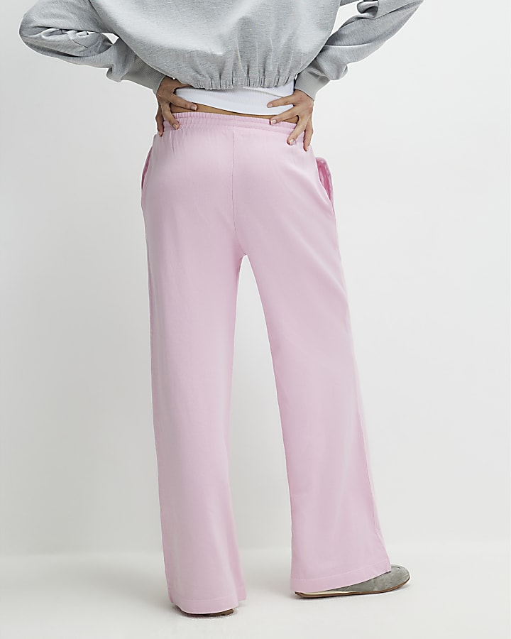 Pink Wide Leg Joggers