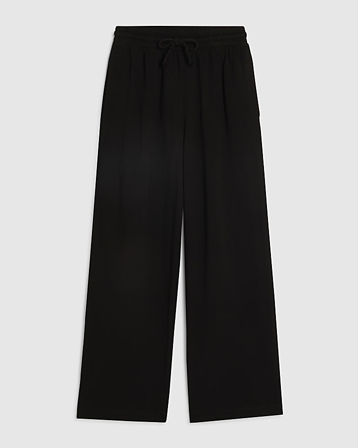 Black Wide Leg Joggers