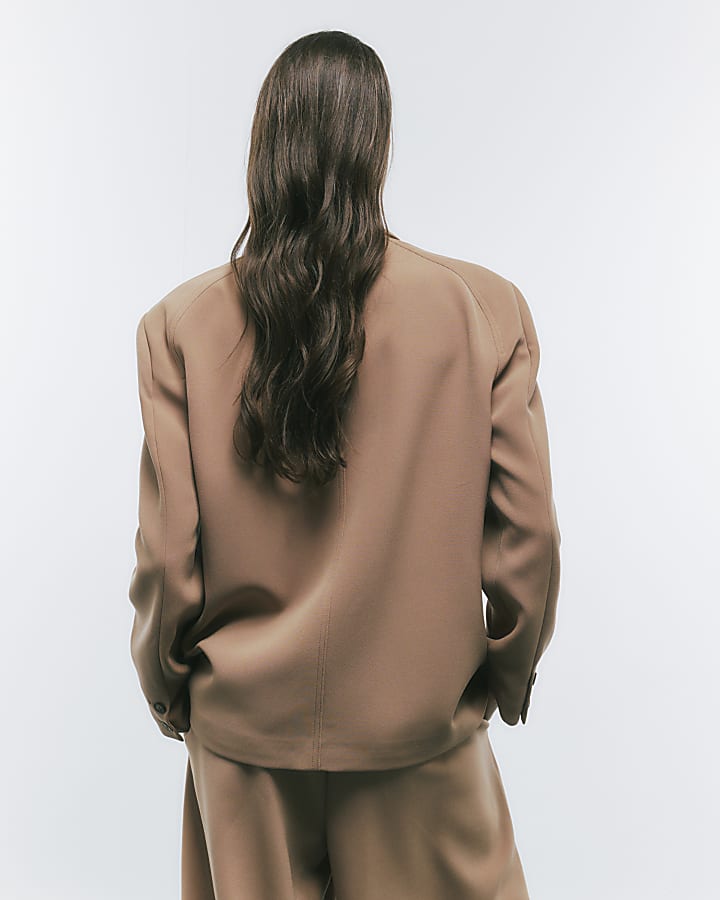 Brown Oversized Blazer
