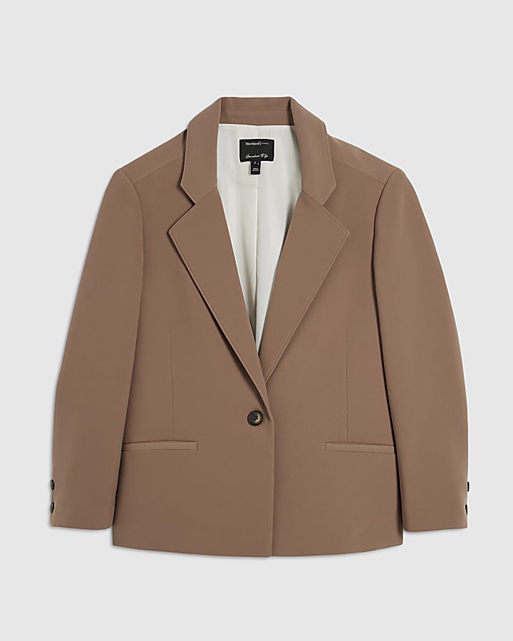 Brown Oversized Blazer