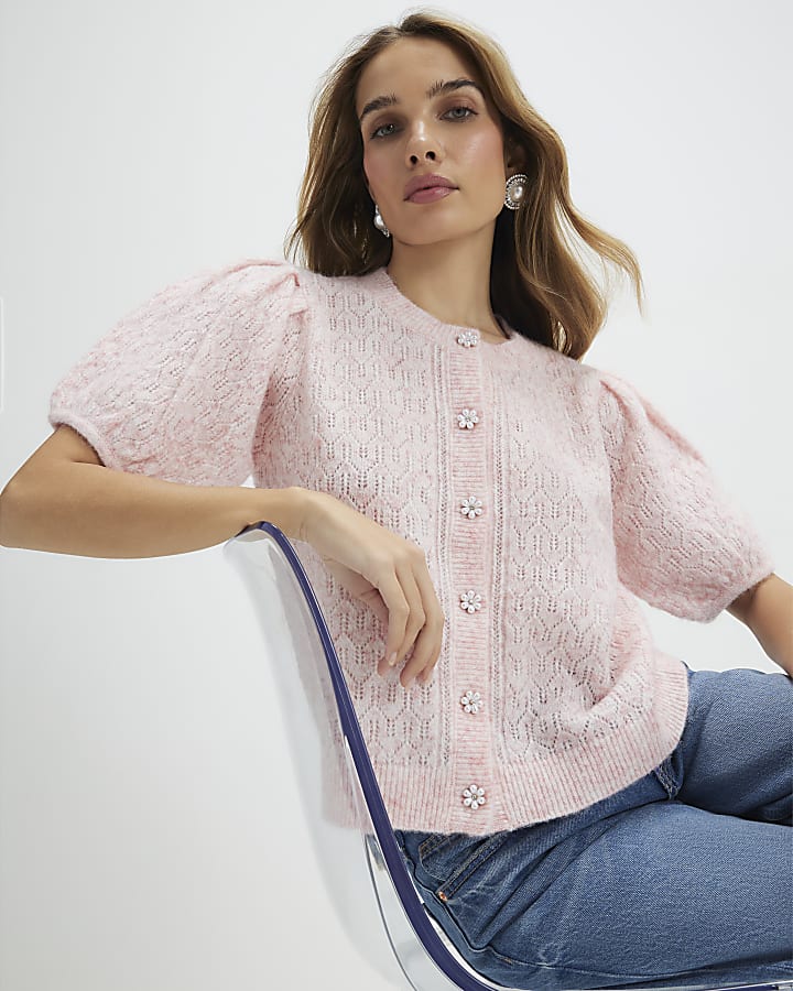 Pink Bubble Cardigan