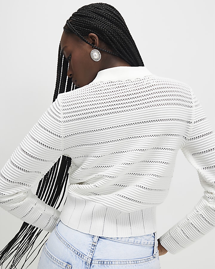 White Daisy Cardigan