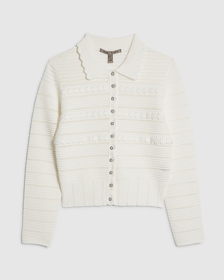 White Daisy Cardigan