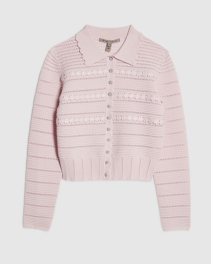 Pink Daisy Cardigan