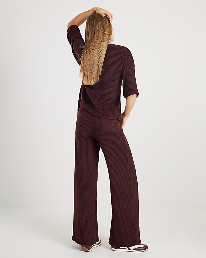 Brown Ribbed Trousers