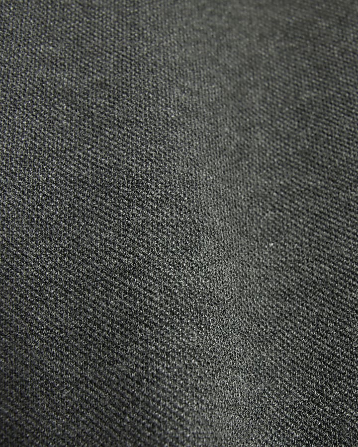 Grey Short Sleeve Corset Detail Tunic Top