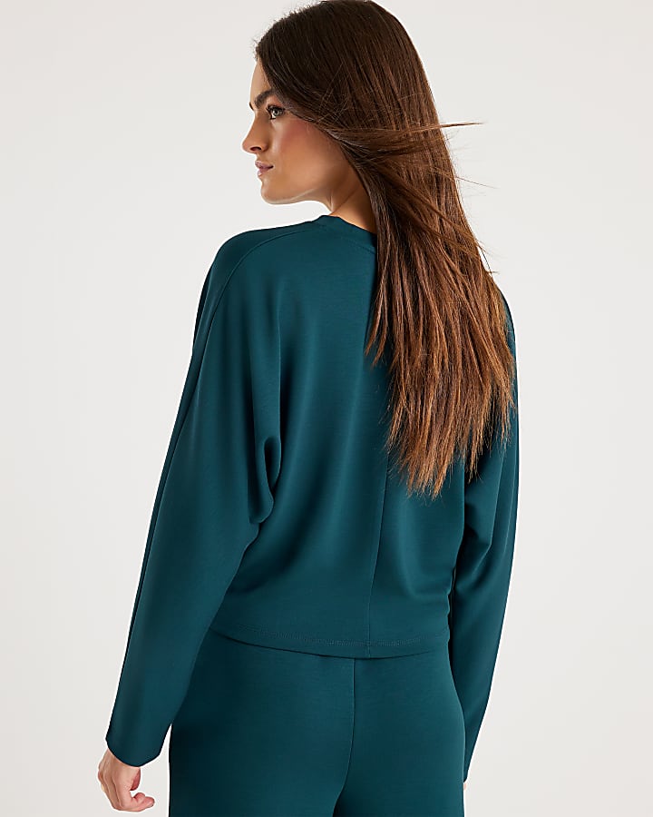 Green Premium Batwing Sleeve Sweatshirt