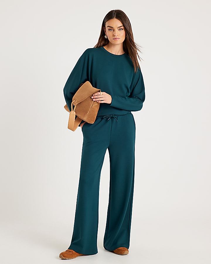 Green Premium Batwing Sleeve Sweatshirt