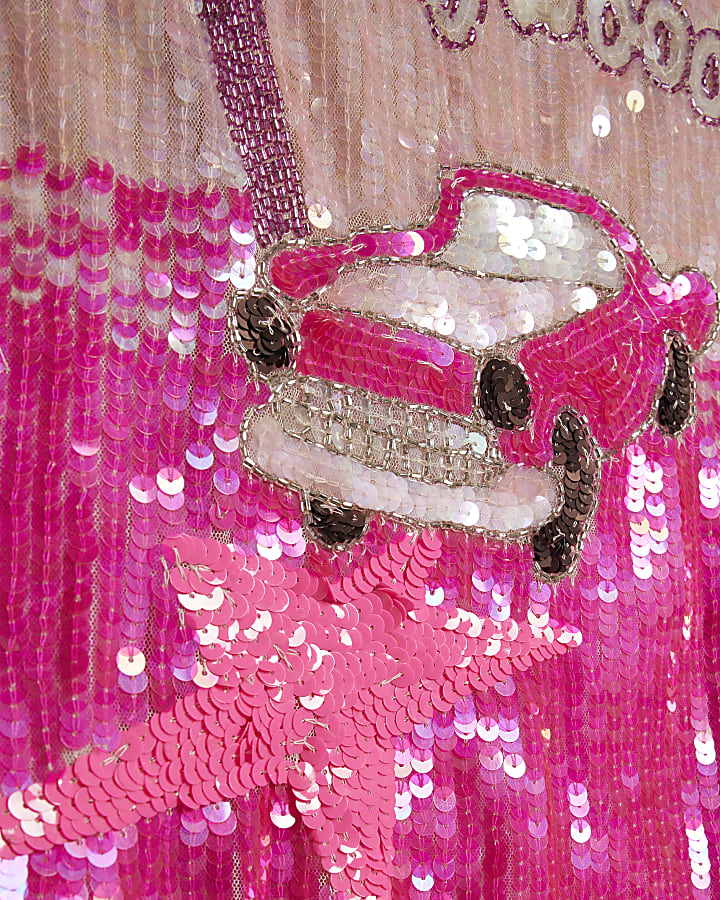 Pink Year Zero Hollywood Embellished Dress