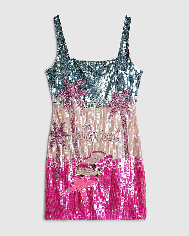 Pink Year Zero Hollywood Embellished Dress