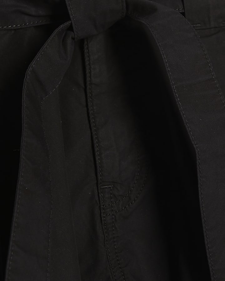 Black Belt Detail Shorts