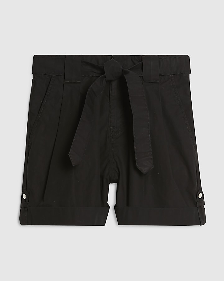 Black Belt Detail Shorts