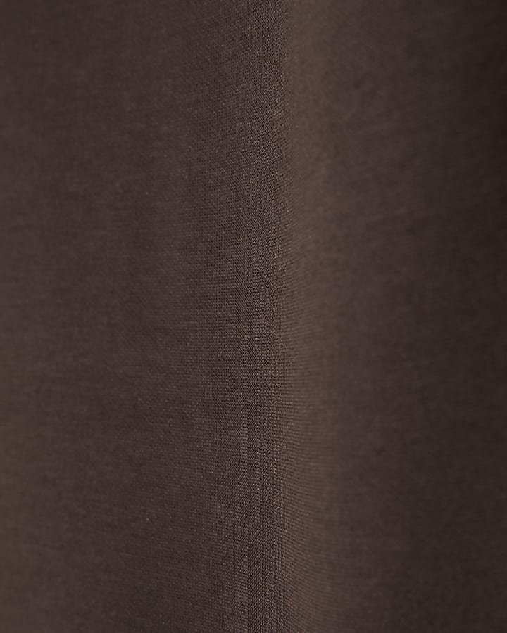 Brown Wide Leg Trousers