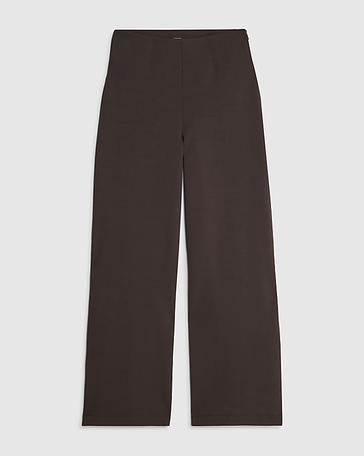 Brown Wide Leg Trousers