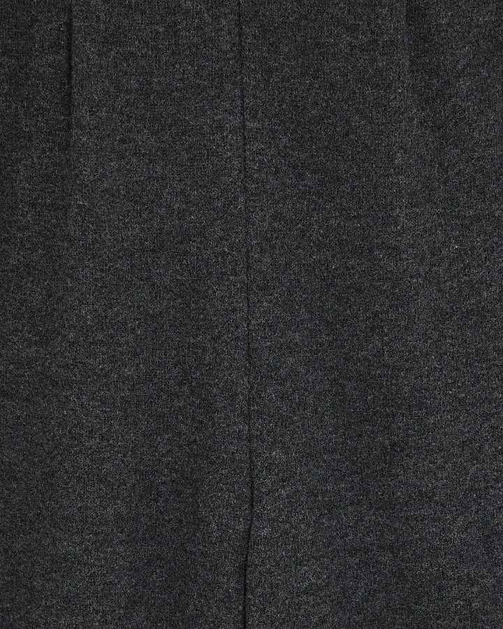 Grey Cosy Wide Leg Trousers