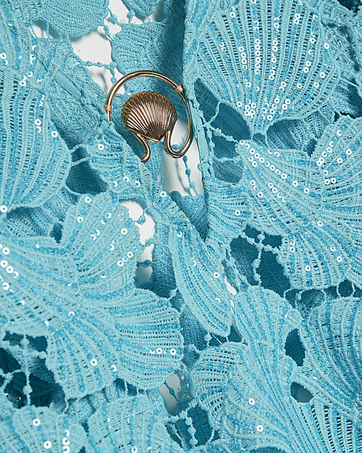 Blue Lace Shell Beach Tunic