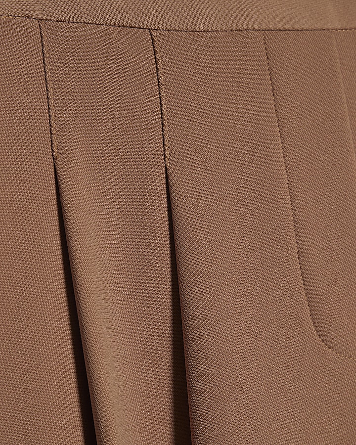 Brown Tapered Trousers